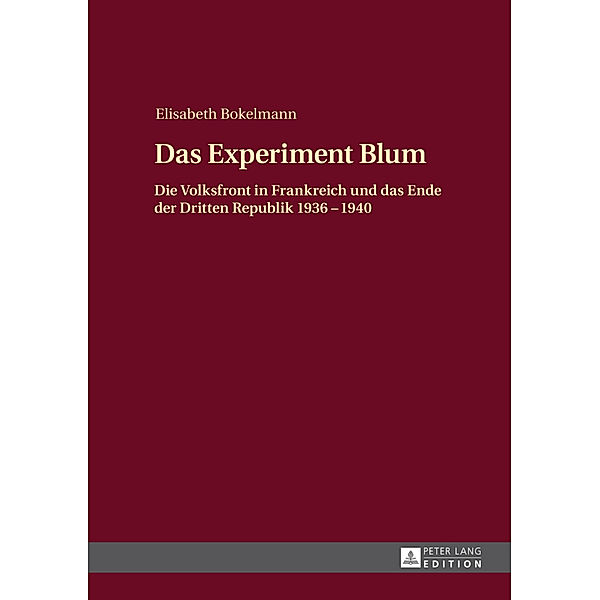 Das Experiment Blum, Elisabeth Bokelmann