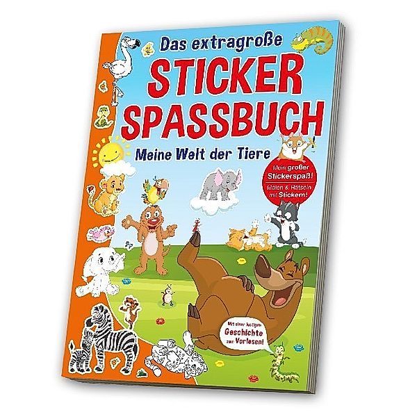 Das extragroße Stickerspaßbuch - Meine Welt der Tiere