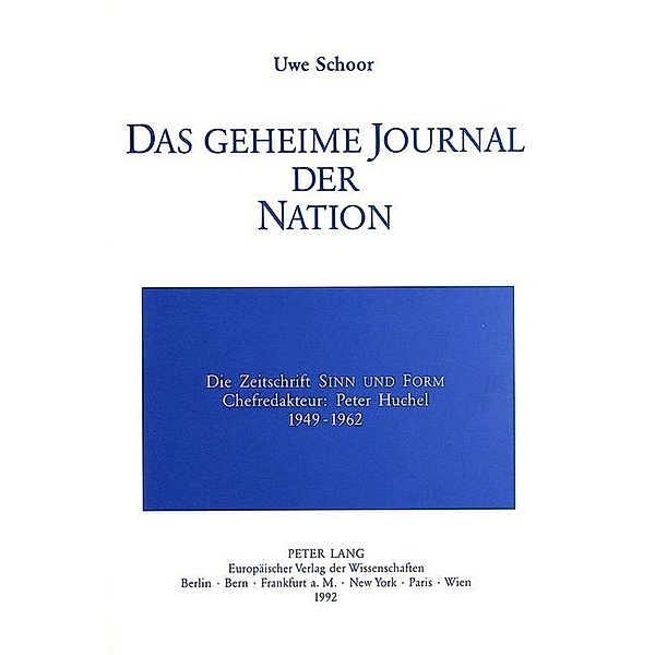 Das geheime Journal der Nation, Uwe Schoor