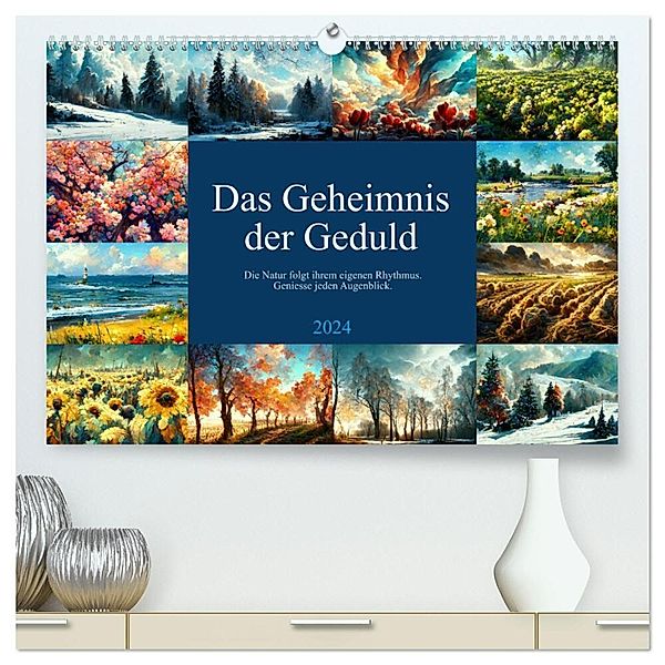 Das Geheimnis der Geduld (hochwertiger Premium Wandkalender 2024 DIN A2 quer), Kunstdruck in Hochglanz, Sandra Felke