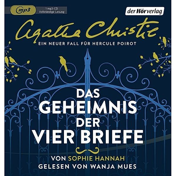 Das Geheimnis der vier Briefe,1 Audio-CD, 1 MP3, Sophie Hannah, Agatha Christie