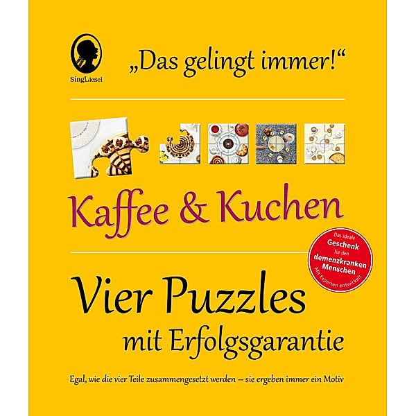 Singliesel Das Gelingt-immer-Puzzle Kaffee und Kuchen. Das Puzzle-Spiel für Senioren mit Demenz