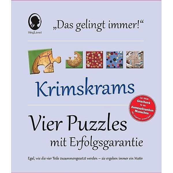 Singliesel Das Gelingt-immer- Puzzle Krimskrams. Das Puzzle-Spiel für Senioren mit Demenz