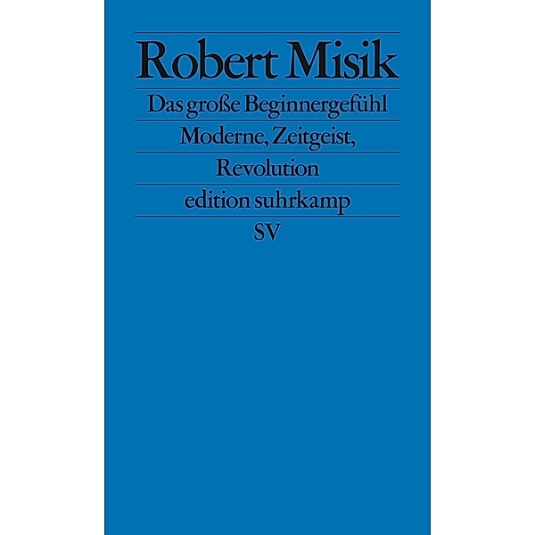 Das große Beginnergefühl / edition suhrkamp Bd.2788, Robert Misik