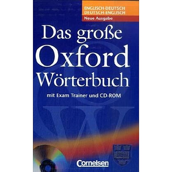 Das grosse Oxford Wörterbuch, Englisch-Deutsch, Deutsch-Englisch, m. CD-ROM