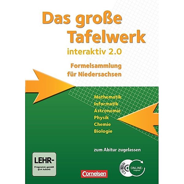 Das grosse Tafelwerk interaktiv 2.0 - Formelsammlung für die Sekundarstufen I und II - Niedersachsen, Lothar Meyer, Rolf Winter, Wolfgang Kricke, Hubert König, Willi Wörstenfeld, Wolfgang Pfeil, Andreas Gramm, Karlheinz Martin