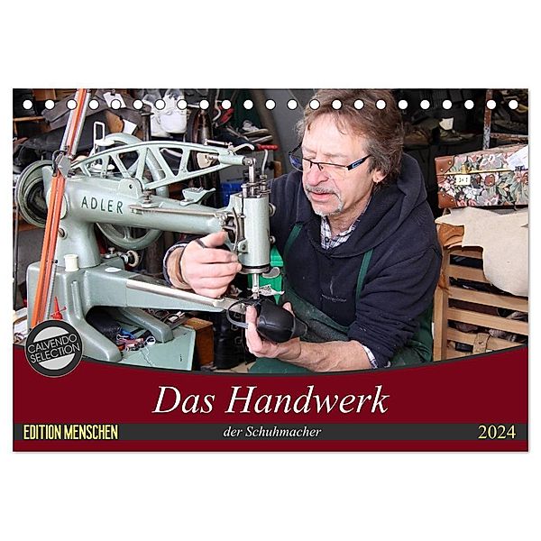 Das Handwerk der Schuhmacher (Tischkalender 2024 DIN A5 quer), CALVENDO Monatskalender, Schnellewelten