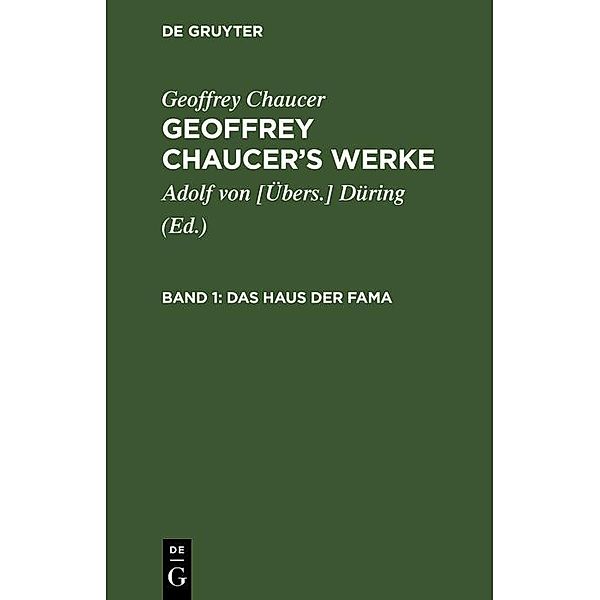 Das Haus der Fama, Geoffrey Chaucer