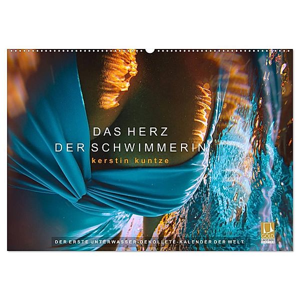 Das Herz der Schwimmerin (Wandkalender 2025 DIN A2 quer), CALVENDO Monatskalender, Calvendo, Kerstin Kuntze