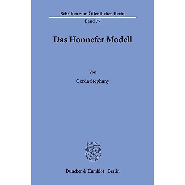 Das Honnefer Modell., Gerda Stephany