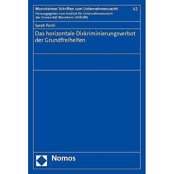 Das horizontale Diskriminierungsverbot der Grundfreiheiten, Sarah Ponti