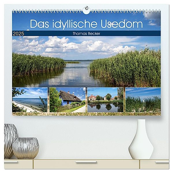 Das idyllische Usedom (hochwertiger Premium Wandkalender 2025 DIN A2 quer), Kunstdruck in Hochglanz, Calvendo, Thomas Becker