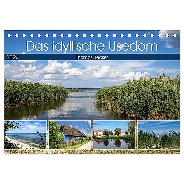 Das idyllische Usedom (Tischkalender 2024 DIN A5 quer), CALVENDO Monatskalender, Thomas Becker