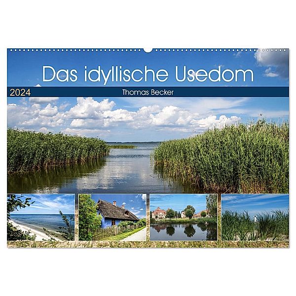 Das idyllische Usedom (Wandkalender 2024 DIN A2 quer), CALVENDO Monatskalender, Thomas Becker