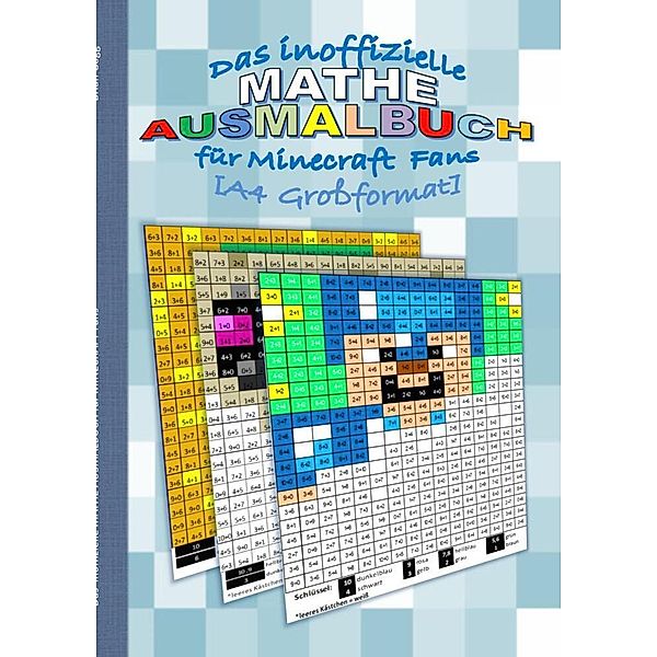 Das inoffizielle MATHE AUSMALBUCH für MINECRAFT Fans [A4 Grossformat], Brian Gagg