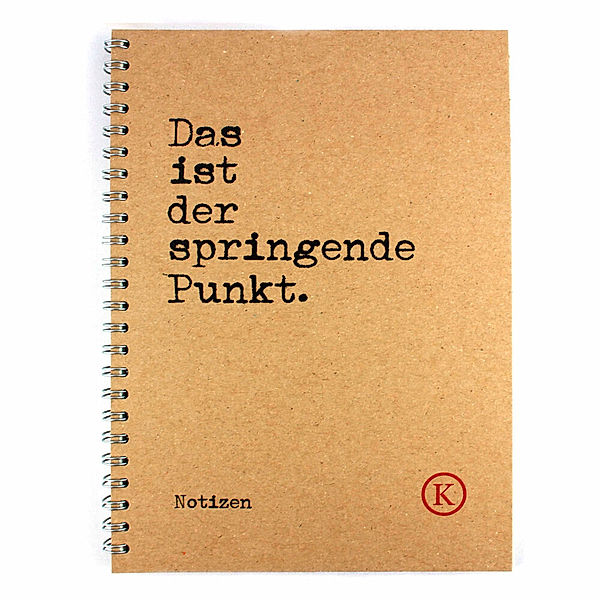 Das ist der springende Punkt - Notizbuch