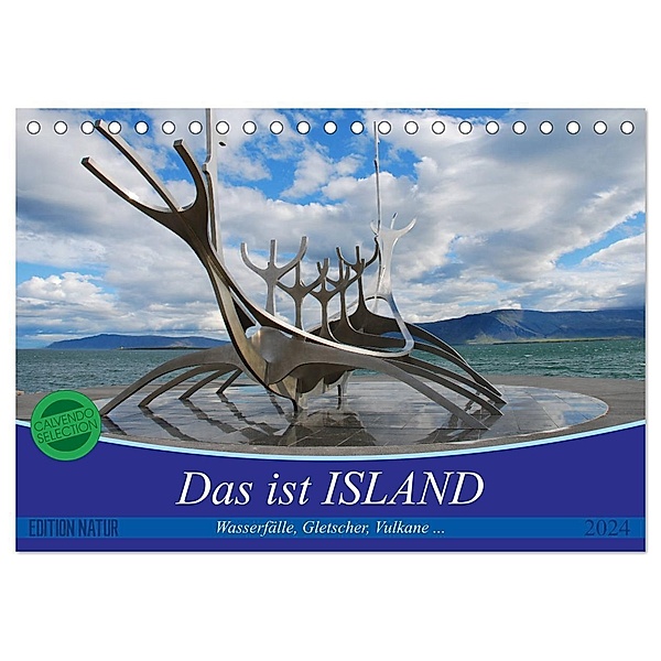 Das ist ISLAND (Tischkalender 2024 DIN A5 quer), CALVENDO Monatskalender, Philipp Burkart