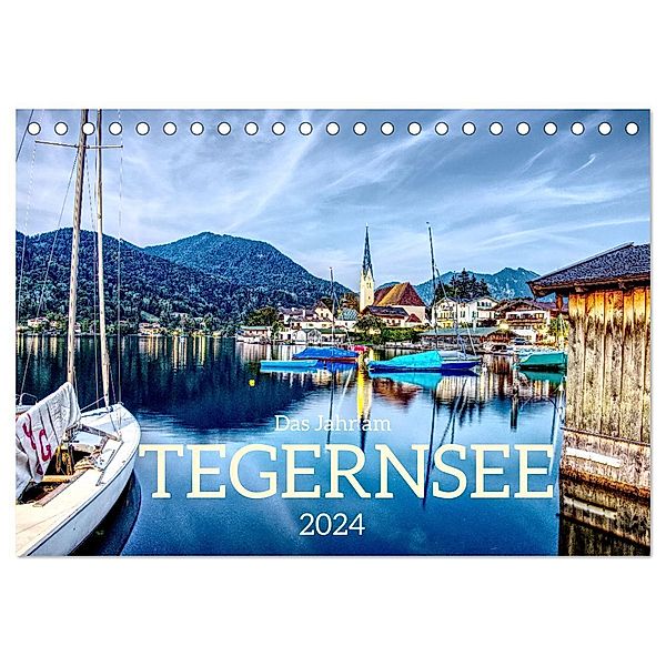 Das Jahr am Tegernsee (Tischkalender 2024 DIN A5 quer), CALVENDO Monatskalender, Christof Vieweg