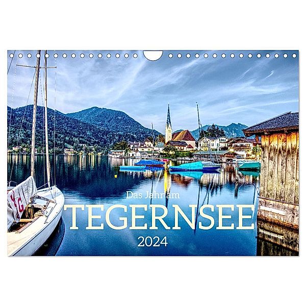 Das Jahr am Tegernsee (Wandkalender 2024 DIN A4 quer), CALVENDO Monatskalender, Christof Vieweg