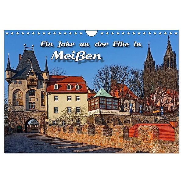 Das Jahr an der Elbe in Meißen (Wandkalender 2024 DIN A4 quer), CALVENDO Monatskalender, Birgit Seifert