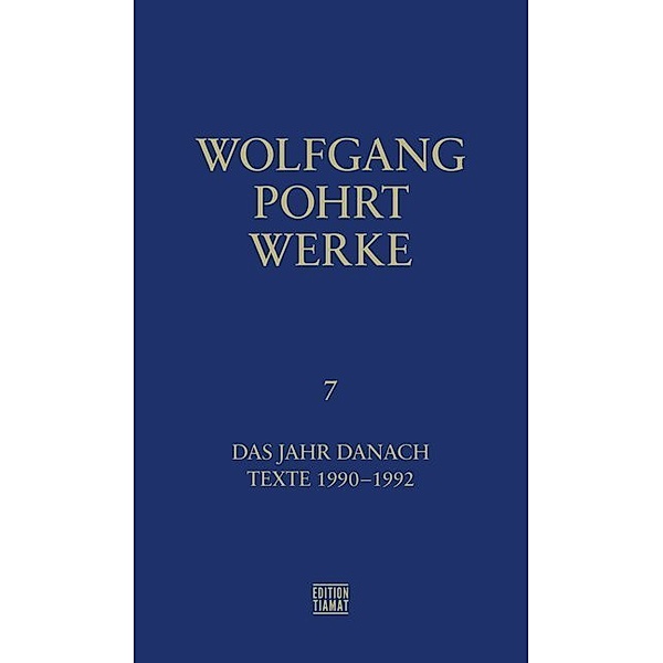 Das Jahr danach, Wolfgang Pohrt