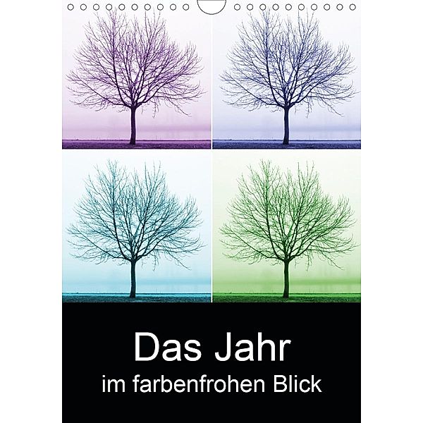 Das Jahr im farbenfrohen Blick (Wandkalender 2021 DIN A4 hoch), Sandra Eichler