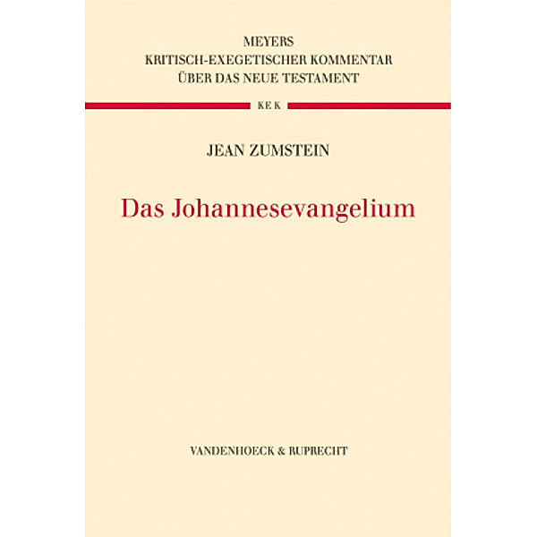 Das Johannesevangelium, Jean Zumstein