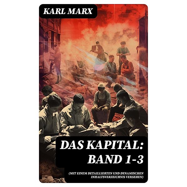 Das Kapital: Band 1-3 (Mit einem detaillierten und dynamischen Inhaltsverzeichnis versehen), Karl Marx