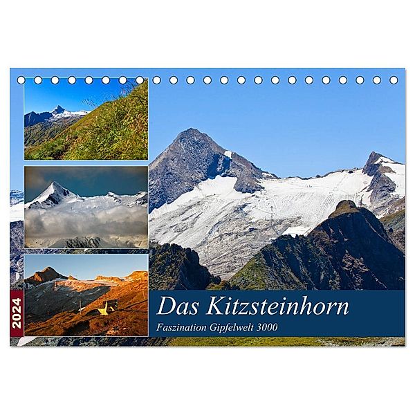 Das Kitzsteinhorn (Tischkalender 2024 DIN A5 quer), CALVENDO Monatskalender, Christa Kramer