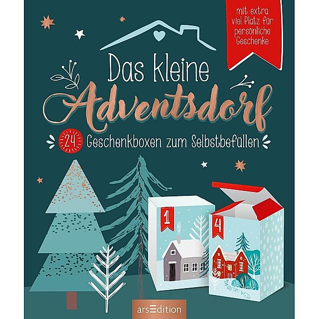 Das kleine Adventsdorf – 24 Geschenkboxen zum Selbstbefüllen | Weltbild.de