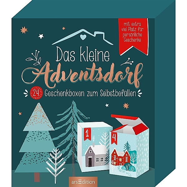 Das kleine Adventsdorf – 24 Geschenkboxen zum Selbstbefüllen