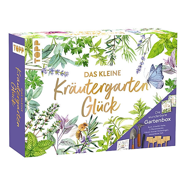 Das kleine Kräutergarten-Glück - Die wunderbare Gartenbox. Mit Kräuterkunde und Werkzeugen, Ina Volkmer