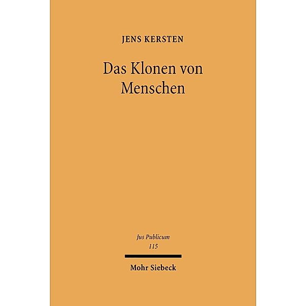 Das Klonen von Menschen, Jens Kersten