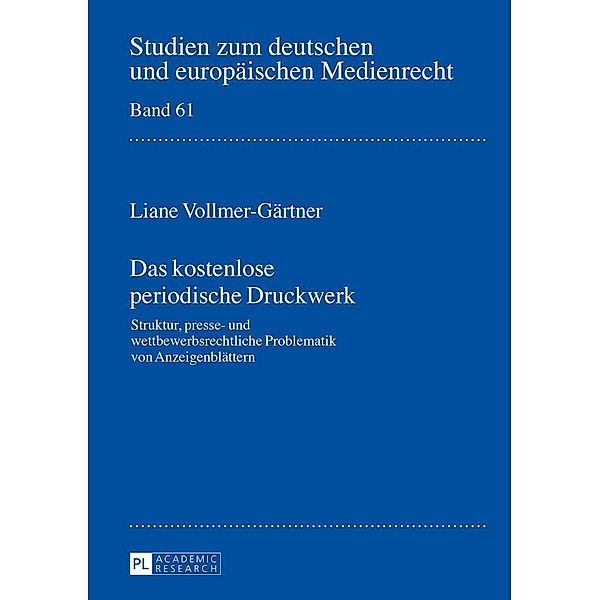 Das kostenlose periodische Druckwerk, Vollmer-Gartner Liane Vollmer-Gartner