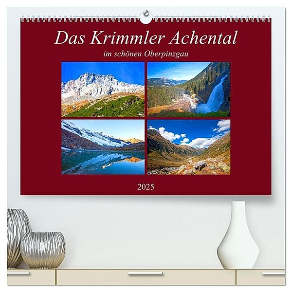 Das Krimmler Achental (hochwertiger Premium Wandkalender 2025 DIN A2 quer), Kunstdruck in Hochglanz, Calvendo, Christa Kramer