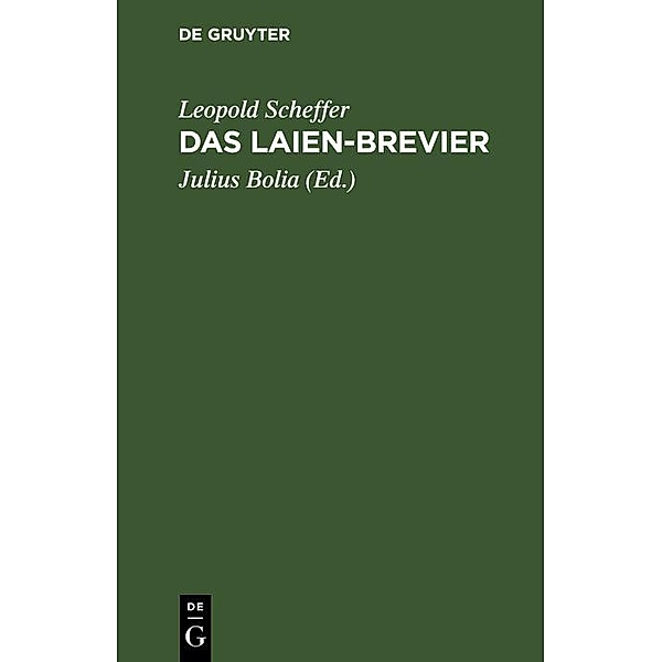 Das Laien-Brevier, Leopold Scheffer