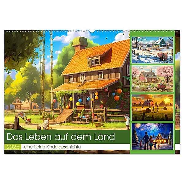 Das Leben auf dem Land (Wandkalender 2025 DIN A2 quer), CALVENDO Monatskalender, Calvendo, Steffen Gierok-Latniak
