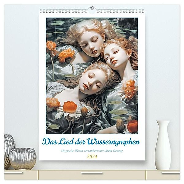 Das Lied der Wassernymphen (hochwertiger Premium Wandkalender 2024 DIN A2 hoch), Kunstdruck in Hochglanz, Steffen Gierok-Latniak