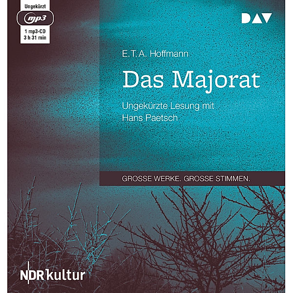 Das Majorat,1 Audio-CD, 1 MP3, E. T. A. Hoffmann