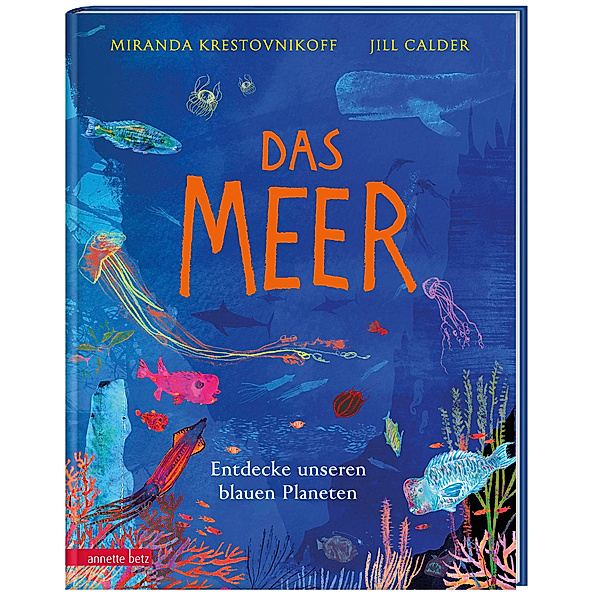 Das Meer - Wichtige Themen: Artenvielfalt und Naturschutz in einem extragroßen Buch mit Neonfarbe auf dem Cover, Miranda Krestovnikoff