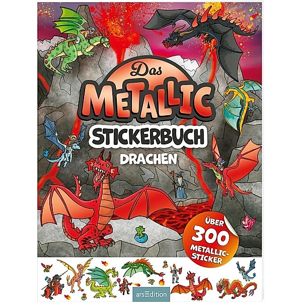Das Metallic-Stickerbuch - Drachen