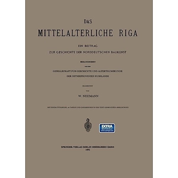 Das Mittelalterliche Riga, W. Neumann