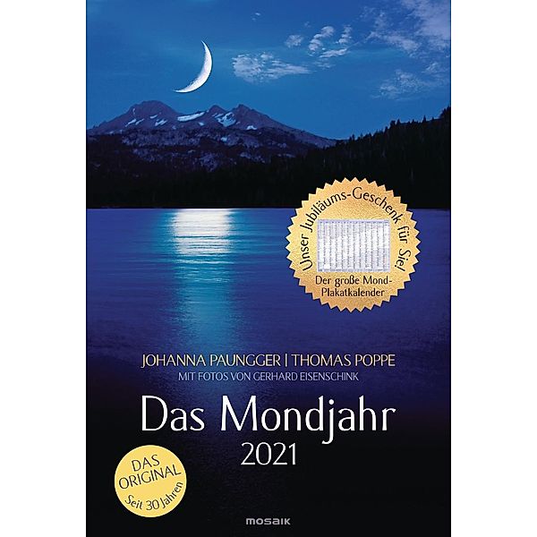 Das Mondjahr 2021, Wand-Spiralkalender, Johanna Paungger, Thomas Poppe