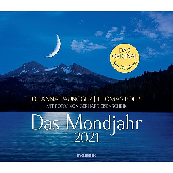 Das Mondjahr 2021, Wandkalender, Johanna Paungger, Thomas Poppe