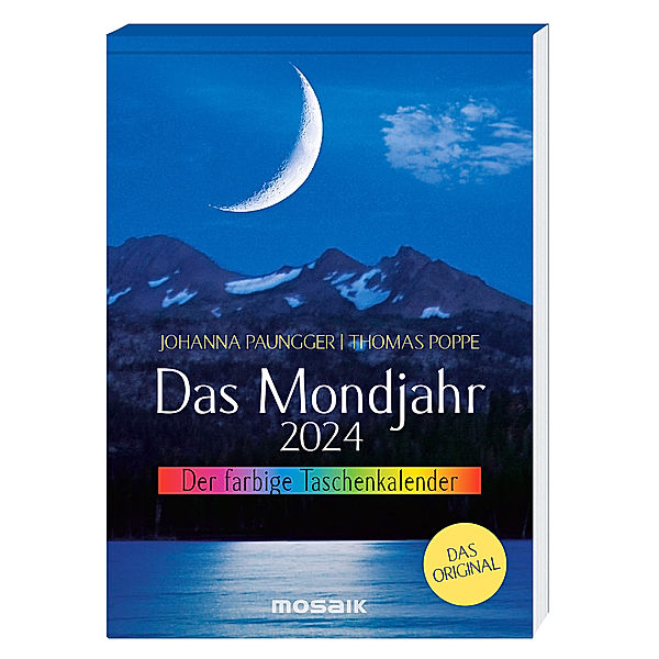 Das Mondjahr 2024 - Der farbige Taschenkalender, Johanna Paungger, Thomas Poppe