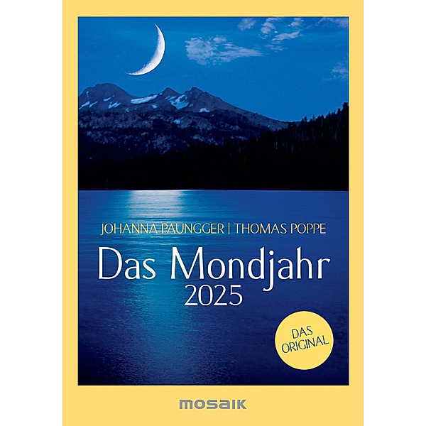 Das Mondjahr 2025 - s/w Taschenkalender, Johanna Paungger, Thomas Poppe