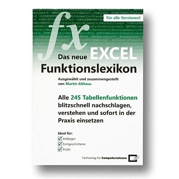 Das neue Excel-Funktionslexikon, Martin Althaus