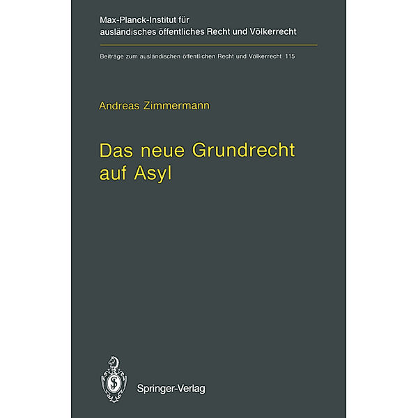 Das neue Grundrecht auf Asyl, Andreas Zimmermann