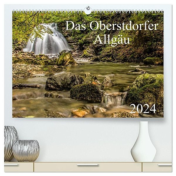 Das Oberstdorfer Allgäu (hochwertiger Premium Wandkalender 2024 DIN A2 quer), Kunstdruck in Hochglanz, Michael Wenk