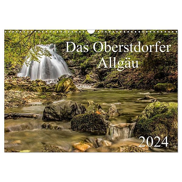 Das Oberstdorfer Allgäu (Wandkalender 2024 DIN A3 quer), CALVENDO Monatskalender, Michael Wenk